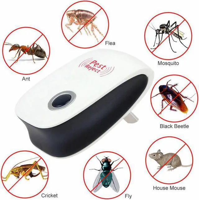 Alt view image 4 of 6 - 8x Ultrasonic Electronic Anti Mosquito Pest Bug Insect Cockroach Repeller Reject