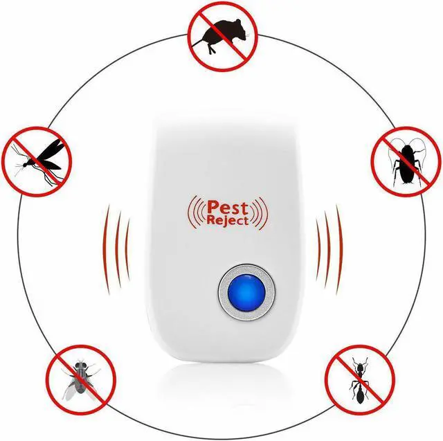 Alt view image 6 of 6 - 8x Ultrasonic Electronic Anti Mosquito Pest Bug Insect Cockroach Repeller Reject