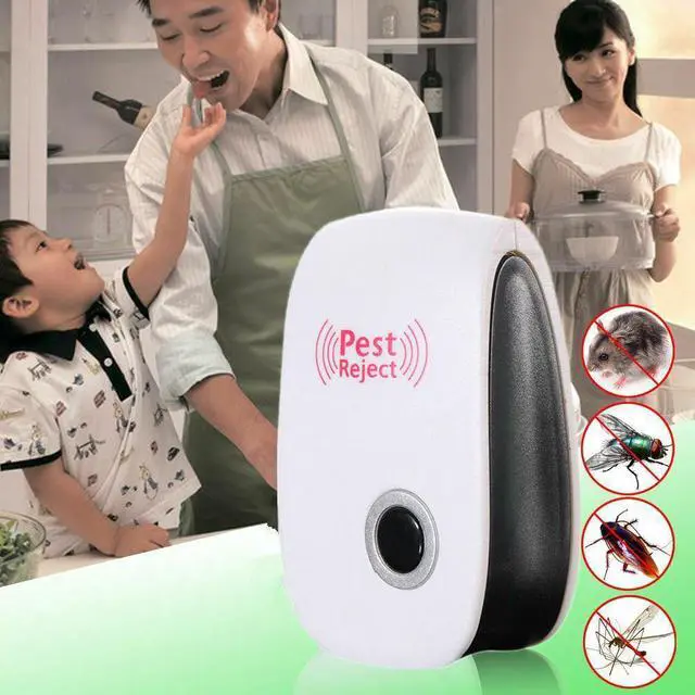 Alt view image 3 of 6 - 8x Ultrasonic Electronic Anti Mosquito Pest Bug Insect Cockroach Repeller Reject