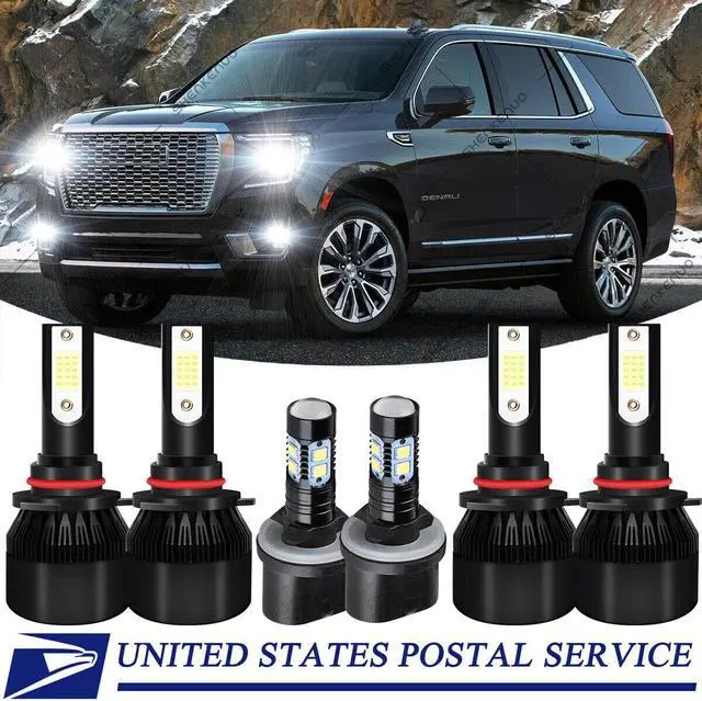 Main image of Combo 9005+9006+880 LED Headlight Fog bulbs White For GMC Yukon Denali 2001-2006