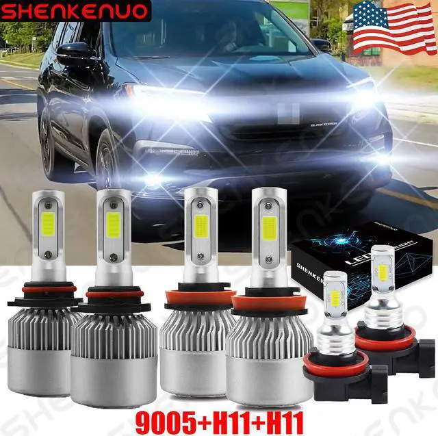 Main image of FOR Honda Pilot 2006-2018 Combo LED Headlight High Low BEAM + Fog Light 6x Bulbs