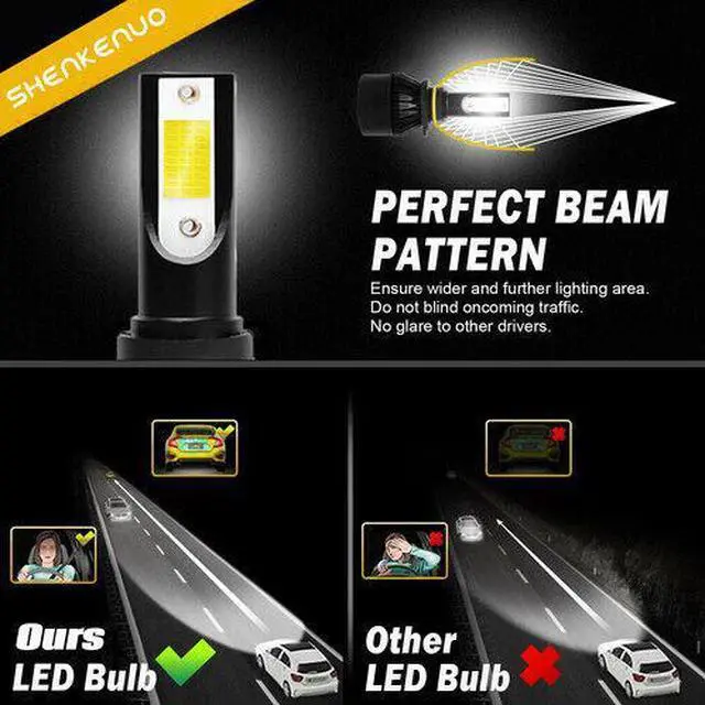 Alt view image 4 of 6 - 6K LED Headlight High/Low Beam + Fog Light Bulbs Kit FOR Nissan Altima 2007-2018