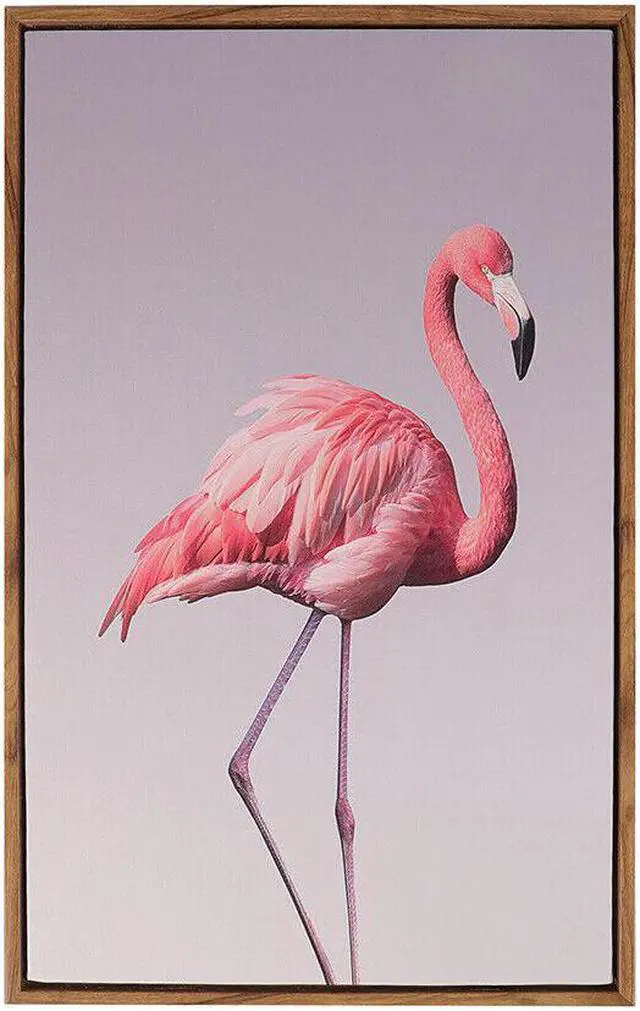 Alt view image 3 of 6 - 3pcs Flamingo Wall Art Canvas Nordic Style Painting Picture Home Decor 12"x12"