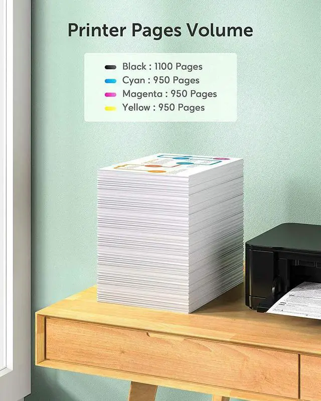 Alt view image 3 of 6 - 702 XL Ink Cartridges For Epson Workforce Pro WF-3720 WF-3733 WF-3730 ink 4PK