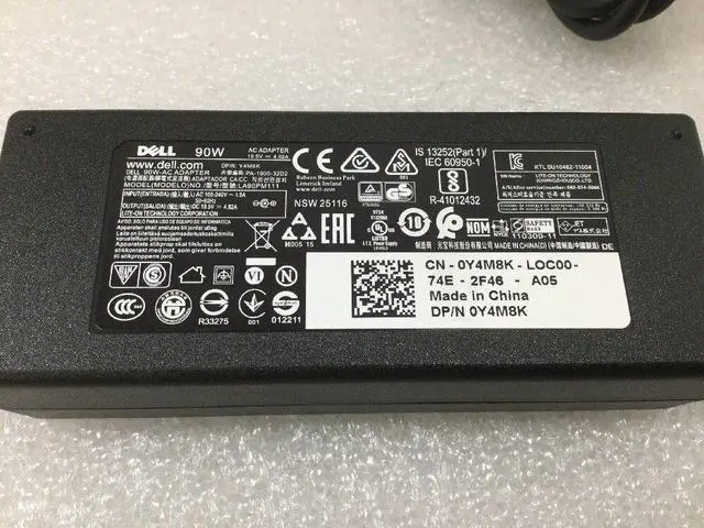 Alt view image 3 of 4 - Lot of 10 -   90W AC Adapter 19.5V 4.6A 0Y4M8K 0P0PT9 00W6KV 099H58 Ltude