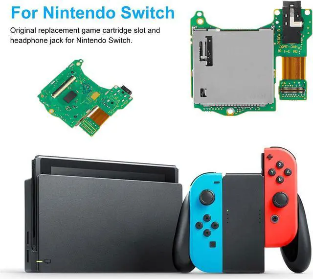 Alt view image 5 of 6 - Headphone Jack Game Card Slot Reader Replacement for  Switch Console US