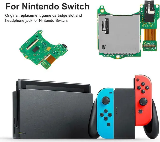 Alt view image 6 of 6 - Headphone Jack Game Card Slot Reader Replacement for  Switch Console US