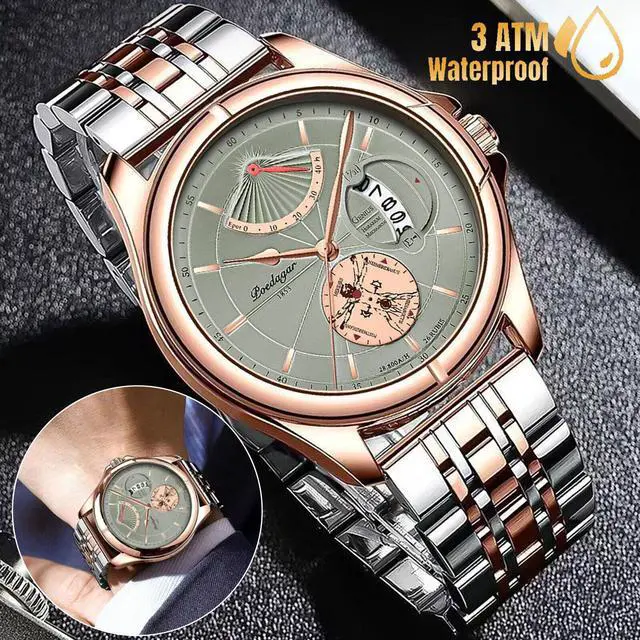 Main image of Waterproof Men's Watch Classic Stainless Steel Quartz Business Luxury Wristwatch