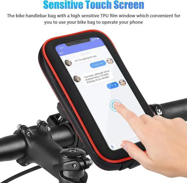 Alt view image 2 of 6 - Motorcycle Bike Handlebar Phone Mount Holder Waterproof Case for iPhone