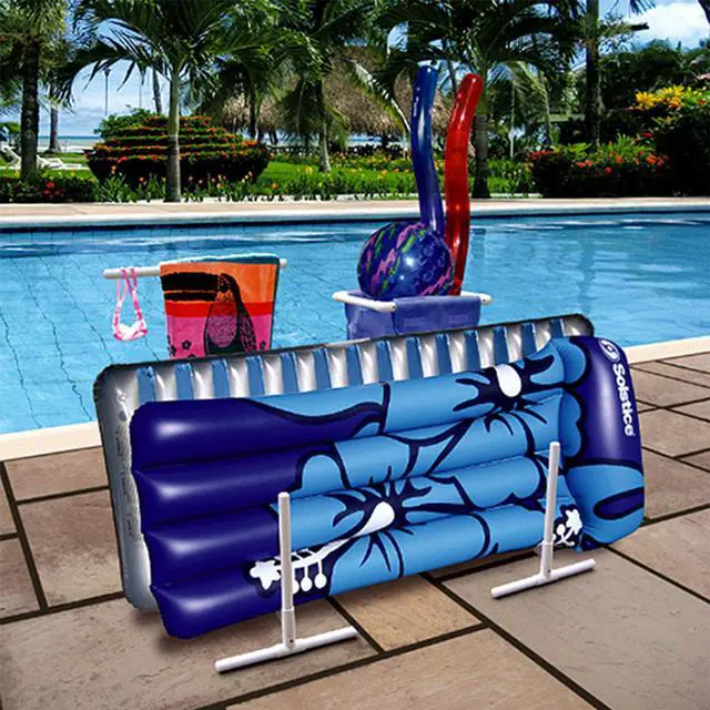 Alt view image 6 of 6 - Versle Poolside Organizer w/ Mesh Bag for Pool Floats  Accessories