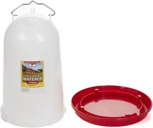 Alt view image 3 of 6 - 7906 3-Gallon Heavy-Duty Plastic Gravity Fed Poultry Waterer