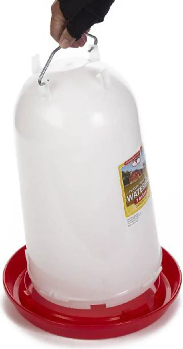 Alt view image 4 of 6 - 7906 3-Gallon Heavy-Duty Plastic Gravity Fed Poultry Waterer