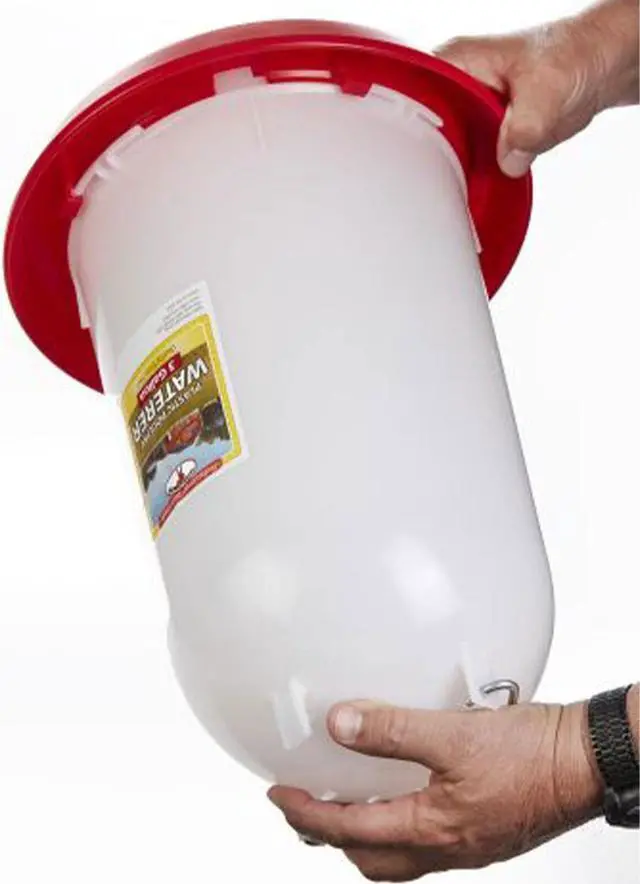Alt view image 5 of 6 - 7906 3-Gallon Heavy-Duty Plastic Gravity Fed Poultry Waterer