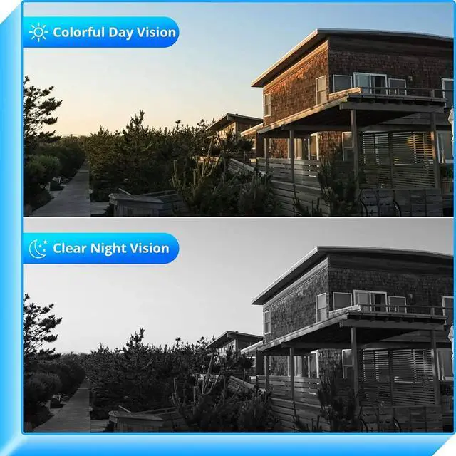 Alt view image 5 of 6 - Wireless Security System with 4 Cameras, 2 Way Audio, and 1 TB Hard Drive