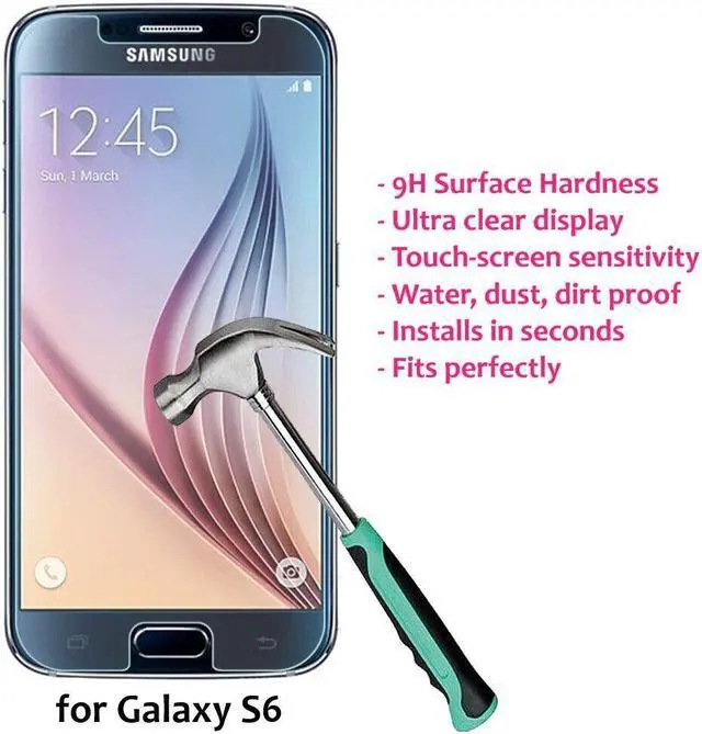 Alt view image 3 of 4 - HD 9H Tempered Glass Clear Screen Protector for  Galaxy S6