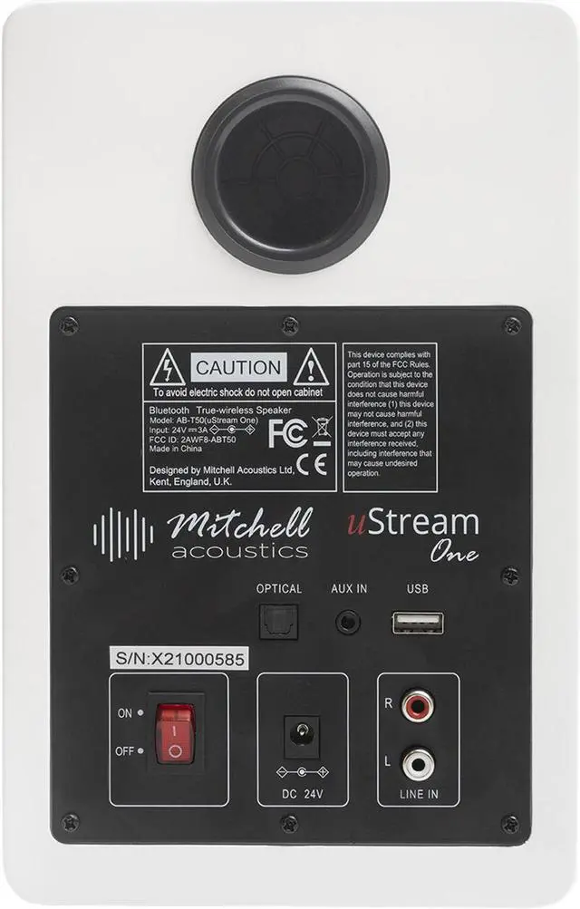 Alt view image 6 of 6 - uStream One True Wireless Bluetooth Stereo Speaker System Wh