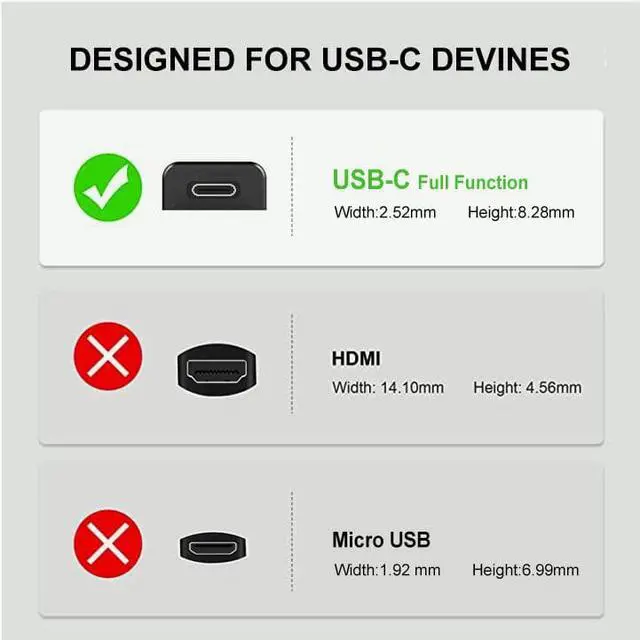 Alt view image 4 of 6 - USB-C adapter 180 degrees type C U-shaped connector for portable monitors 4K×2K 1080p UHD FHD 60hz display Adapter Cable video audio converter cable arrangement Accessories