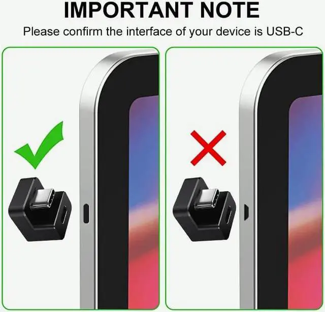 Alt view image 5 of 6 - USB-C adapter 180 degrees type C U-shaped connector for portable monitors 4K×2K 1080p UHD FHD 60hz display Adapter Cable video audio converter cable arrangement Accessories