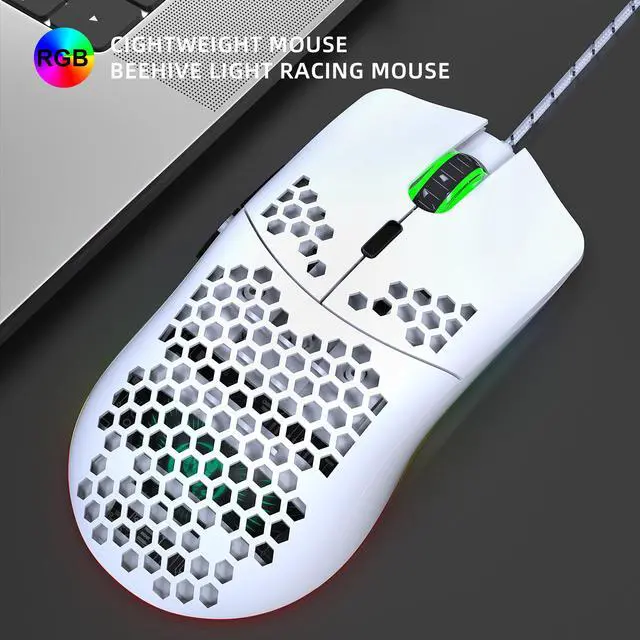 Alt view image 6 of 6 - Glorious Model O Minus GOM-WHITE Matte White Gaming Mouse