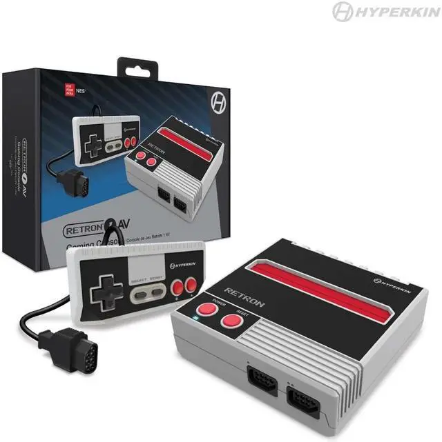 Main image of Hyperkin M07473-GR RetroN 1 AV Gaming Console for NES, Gray
