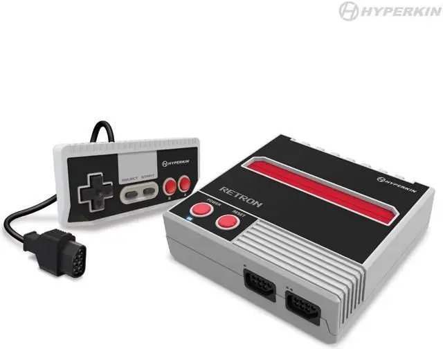 Alt view image 3 of 12 - Hyperkin M07473-GR RetroN 1 AV Gaming Console for NES, Gray