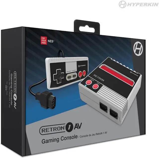 Alt view image 2 of 12 - Hyperkin M07473-GR RetroN 1 AV Gaming Console for NES, Gray