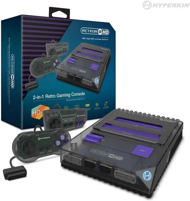 Alt view image 9 of 19 - Hyperkin RetroN 2 HD Gaming Console for NES/ Super Famicom - NES M02888-SB