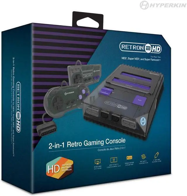 Alt view image 10 of 19 - Hyperkin RetroN 2 HD Gaming Console for NES/ Super Famicom - NES M02888-SB