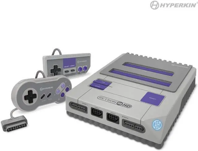 Alt view image 11 of 20 - Hyperkin RetroN 2 HD Gaming Console for Nintendo NES / SNES / Super Famicom - Gray