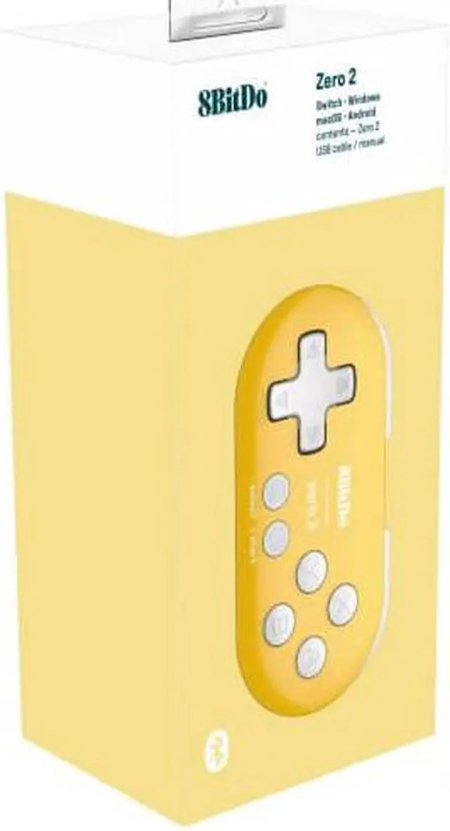 Main image of 8bitdo Zero 2 BT (Yellow) Gamepad