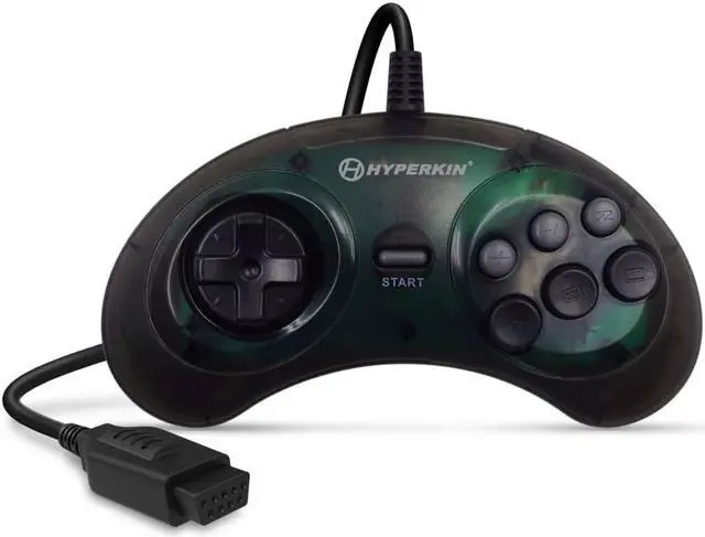 Alt view image 2 of 10 - Hyperkin M07016-SB "GN6" Premium Controller For Genesis® (Space Black)