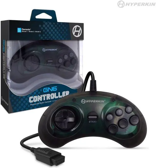 Main image of Hyperkin M07016-SB "GN6" Premium Controller For Genesis® (Space Black)