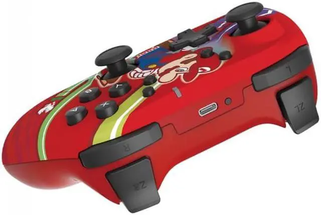 Alt view image 3 of 5 - HORI Nintendo Switch HORIPAD Wireless Pro Controller -  Super Mario Edition
