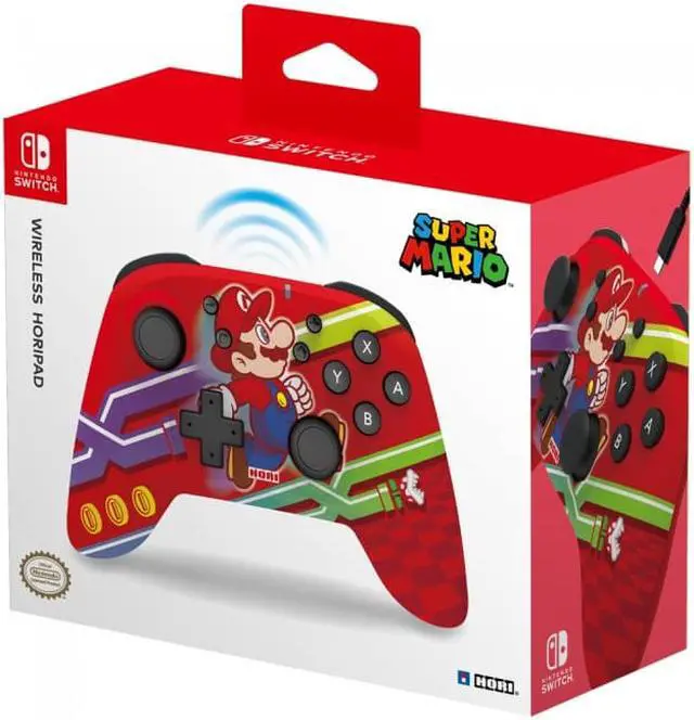Alt view image 5 of 5 - HORI Nintendo Switch HORIPAD Wireless Pro Controller -  Super Mario Edition