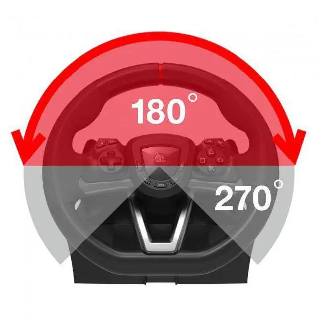 Alt view image 4 of 6 - Hori Racing Wheel APEX for PlayStation®5, PlayStation®4, and Windows 11/10
