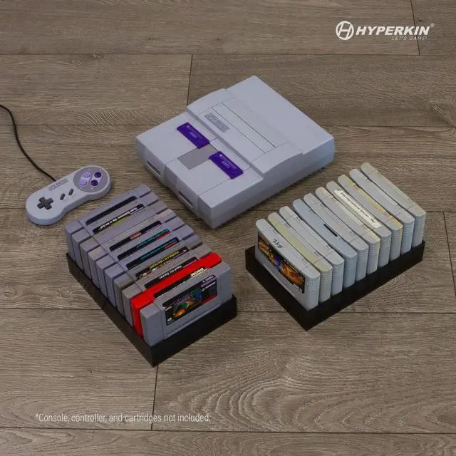 Alt view image 3 of 6 - Hyperkin 10-Cartridge Storage Stand (2 Pack) For SNES®