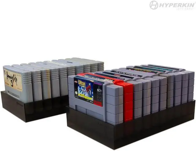 Alt view image 4 of 6 - Hyperkin 10-Cartridge Storage Stand (2 Pack) For SNES®