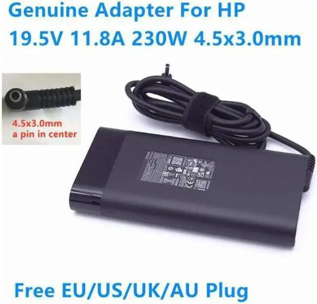 Alt view image 3 of 3 - TPN-DA12 19.5V 11.8A 230W 4.5x3.0mm TPN-LA10 M35733-003 AC Adapter For HP OMEN 7 OMEN 6 PRO Laptop Power Supply Charger