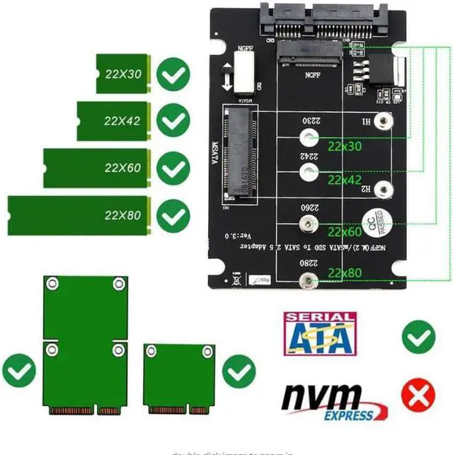 Alt view image 3 of 4 - Add On Card SSD MSATA & M.2 SSD USB Adapter MSATA NGFF M.2 Adapter USB SATA Cable USB M.2 Card Adpater for PC Desktop