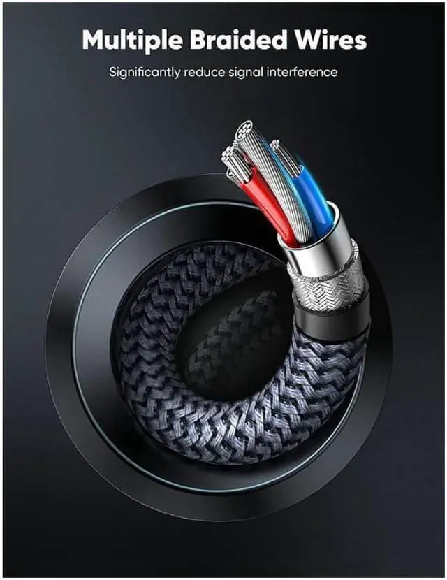 Alt view image 6 of 6 - VESA Certified DisplayPort Cable 1.4, Capshi 8K DP Cable 20 FT (8K@60Hz, 4K@144Hz, 1080P@240Hz) HBR3 Support 32.4Gbps, HDCP 2.2, HDR10 FreeSync G-Sync for Gaming Monitor 3090 Graphics PC (Grey)