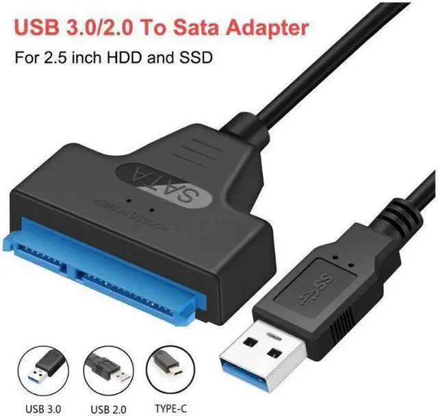 Alt view image 2 of 6 - USB SATA 3 Cable Sata To USB 3.0 Adapter UP To 6 Gbps Support 2.5Inch External SSD HDD Hard Drive 22 Pin Sata III A25 2.0 USB 3.0