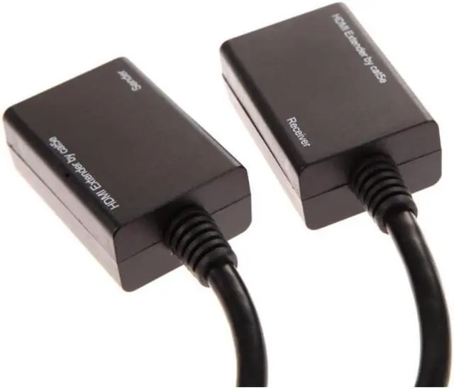 Alt view image 5 of 6 - 2PCS/Set HDMI Over RJ45 CAT5e CAT6 Cable LAN Ethernet Balun Extender Repeater 1080p 3D 30M