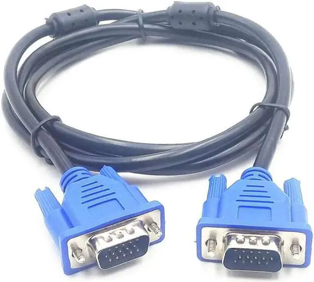 Alt view image 2 of 4 - VGA-VGA Standard 15-Pin VGA Male to VGA Male Cable, 4.8Ft(3+5)