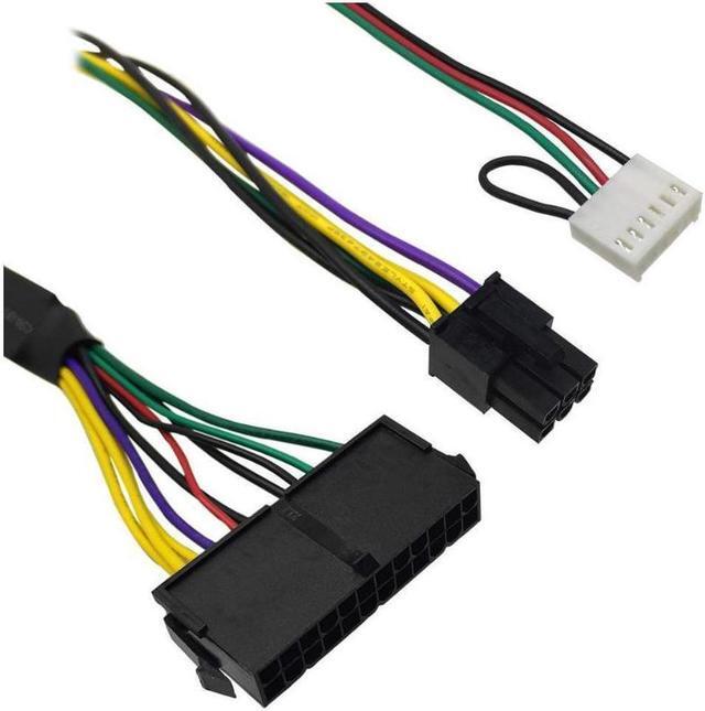 Alt view image 3 of 3 - 24 Pin to 6 Pin ATX Power Adapter Cable for HP Z220 Z230 SFF MT TWR Series 4000 6005 8300 ProDesk 600 G1 EliteDesk 800 G1 13-inch(33cm)