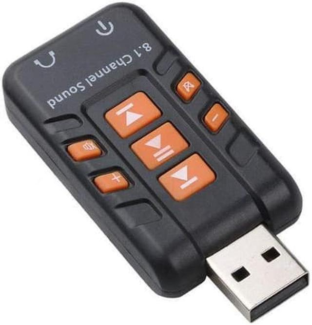 Main image of USB Sound Card 8.1 Channel Virtual Audio Adapter AmplifierShell White Black Sound Cards for PC Computer