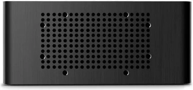 Alt view image 4 of 5 - CEMO 9001 Aluminum Alloy Horizontal Type ITX Computer Case HTPC Case Support 1U Flex Power Supply Black - OEM