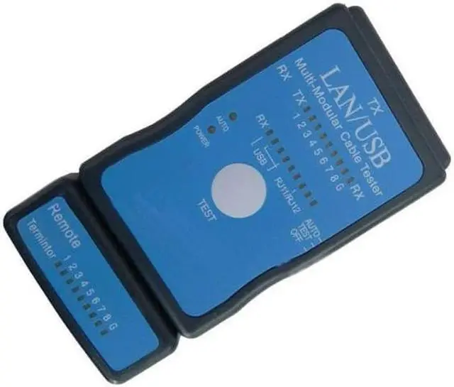 Main image of Multi-Modular RJ-45 RJ-11 Network LAN USB Cable Tester LAN USB Network RJ45 Cat5 RJ11