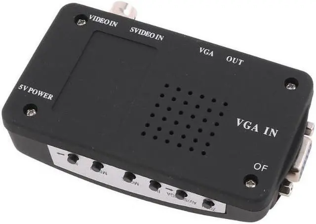 Alt view image 5 of 7 - Global Bargains AC 100-240V 0.3A DC 5V 2A S-Video PC to TV AV BNC to VGA Converter AC/DC Adapter
