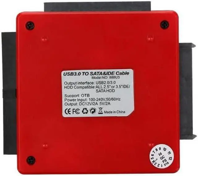 Alt view image 2 of 6 - USB 3.0 To SATA/IDE Adapter Hard Drive Converter for Universal 2.5/3.5 HDD/SSD Hard Drive Disk With Power Supply