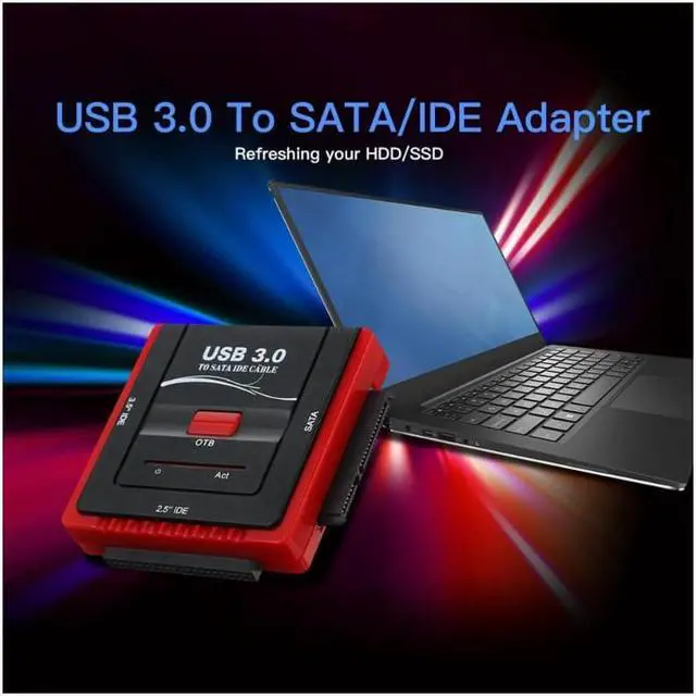 Alt view image 5 of 6 - USB 3.0 To SATA/IDE Adapter Hard Drive Converter for Universal 2.5/3.5 HDD/SSD Hard Drive Disk With Power Supply